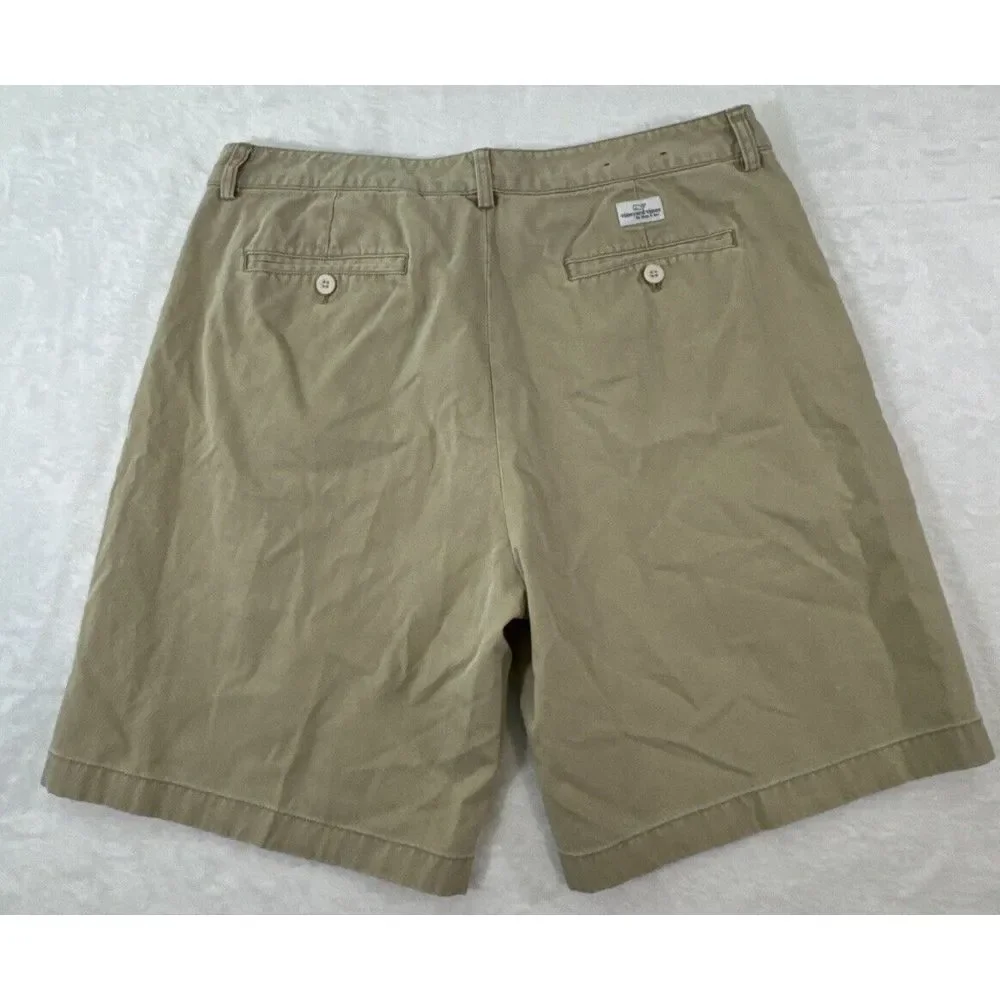 Vineyard Vines Club Short Mens Size 35 Khaki 100% Cotton 8.5